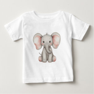 Watercolor Baby Elephant T-Shirt