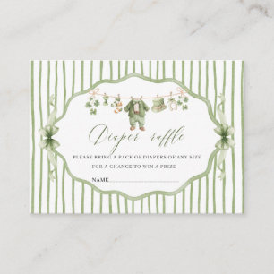 Watercolor baby Luck charm St Patrics baby shower  Business Card