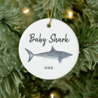 Watercolor Baby Shark Personalised Doo Doo Doo