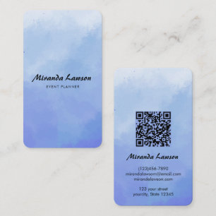 Watercolor background business card