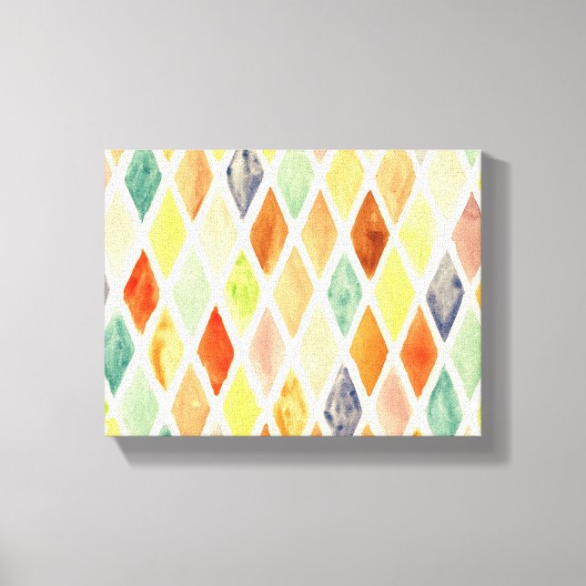 Watercolor background canvas print (Front)
