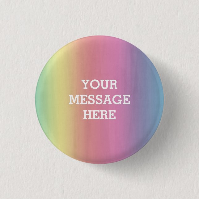 Watercolor background - Customise your own   3 Cm Round Badge (Front)