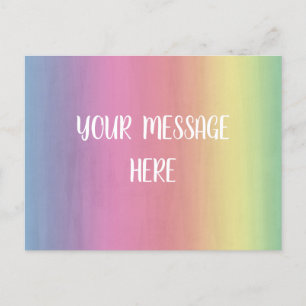 Watercolor background - Customise your own    Postcard
