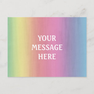 Watercolor background - Customise your own Postcard