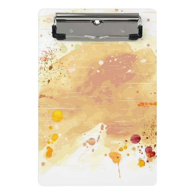 watercolor background mini clipboard (Front)