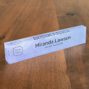 Watercolor background  nameplate