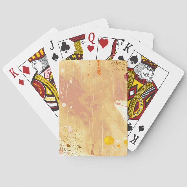watercolor background playing cards (Back)