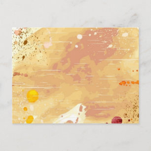 watercolor background postcard