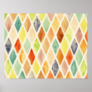 Watercolor background poster