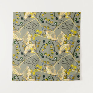 Watercolor background, seamless pattern tapestry