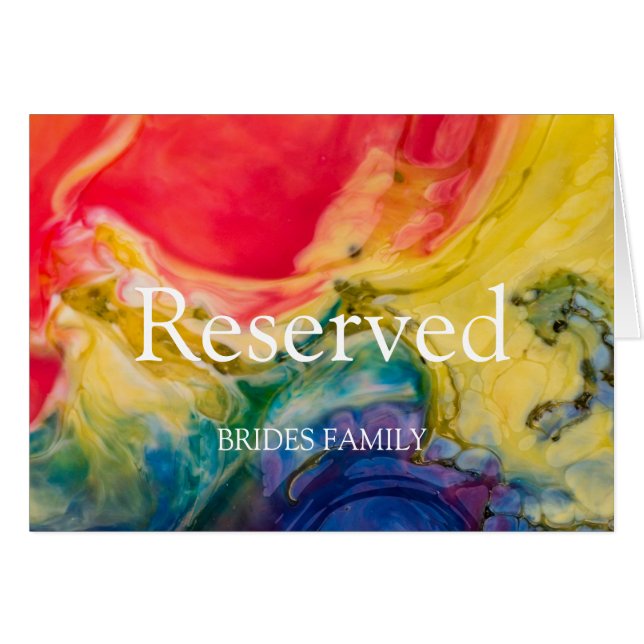 Watercolor Background Table Reserved (Front Horizontal)