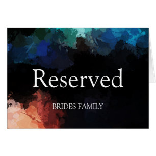 Watercolor Background Table Reserved