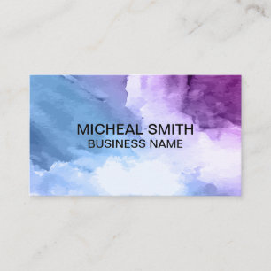 Watercolor Background Texture Business Card