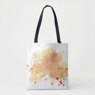 watercolor background tote bag