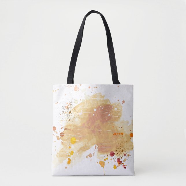 watercolor background tote bag (Front)
