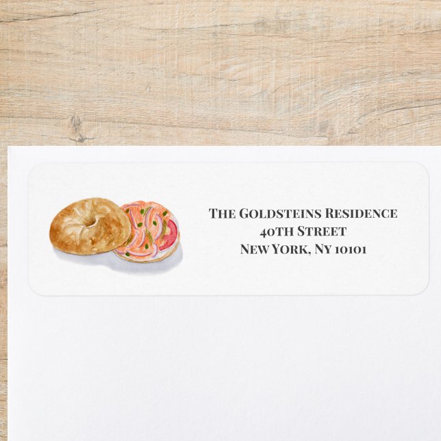  Watercolor Bagels Smoke Salmon  (Creator Uploaded)