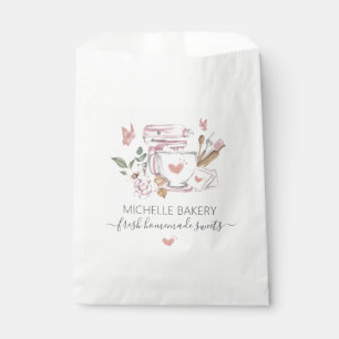Watercolor Bakery stand mixer Favour Bags