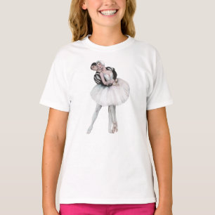 Watercolor Ballerina   T-Shirt