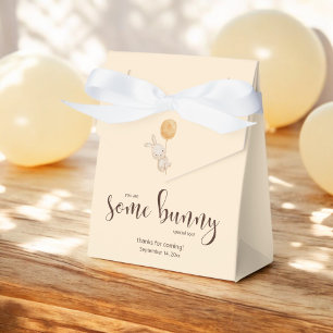 Watercolor Balloon Bunny Baby Shower Party Favour Favour Box