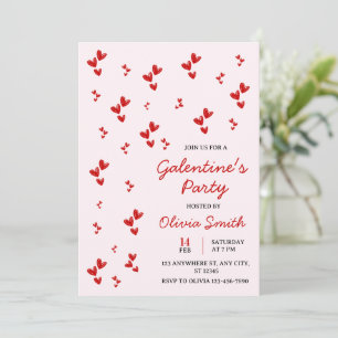 WATERCOLOR  BALLOONS GALENTINES DAY PARTY  INVITAT INVITATION