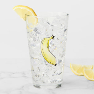 watercolor banana glass