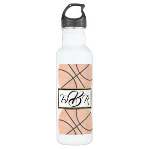 Watercolor Basketball Sports Monogram 710 Ml Water Bottle