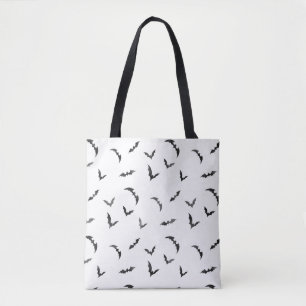 Watercolor Bats Halloween Tote Bag