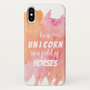 Watercolor Be a Unicorn in a Field of Horses Case-Mate iPhone Case