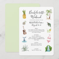 Watercolor Beach Bachelorette Weekend Itinerary
