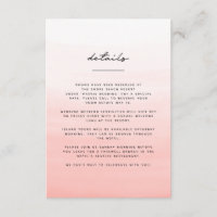 Watercolor beach destination wedding