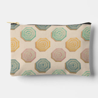 Watercolor Beach Umbrellas Accessory Clutch Bag