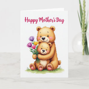 Watercolor Bear Hug Card