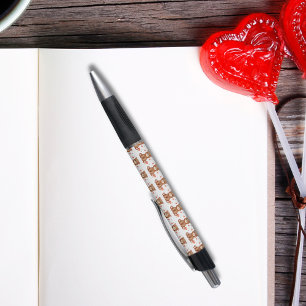 Watercolor Bear Valentine's Day pen