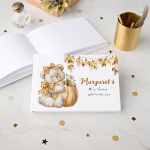 Watercolor Bearly Wait Gender Neutral Baby Shower Guest Book