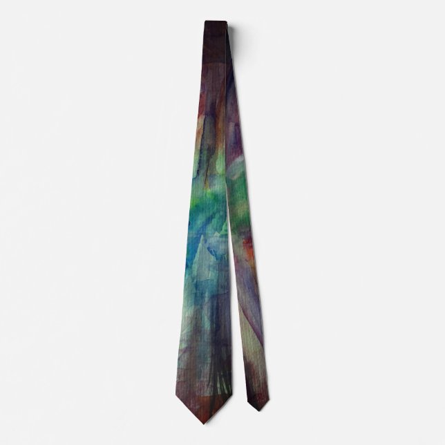 Watercolor Beauriful morning Tie (Front)