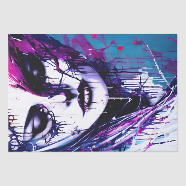 Watercolor Beauty Decoupage Tissue Paper (Front)