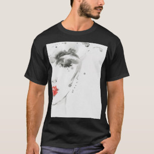 Watercolor Beauty: Female Portrait Illustration T-Shirt