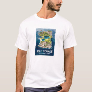 Watercolor Beauty of Isle Royale National Park T-Shirt