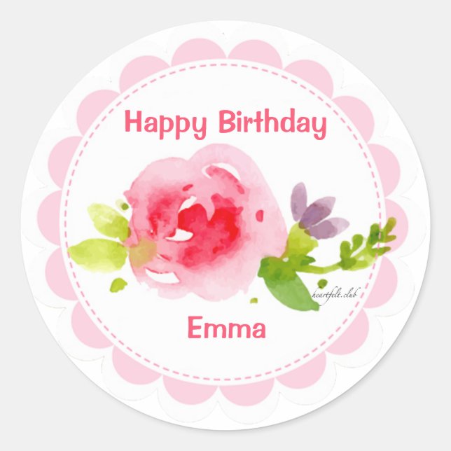 Watercolor Beauty Sticker (Front)