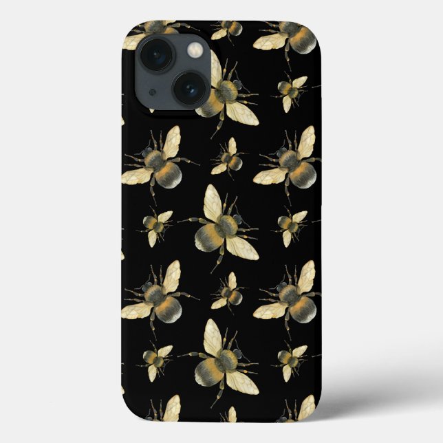 Watercolor Bee iPhone case (Back)