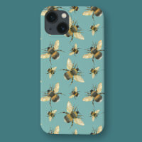 Watercolor Bee Pattern iPhone / iPad case