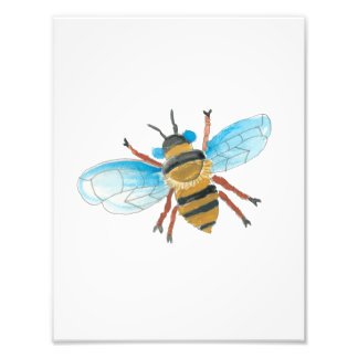 Watercolor Bee Print 