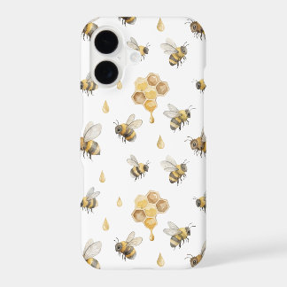Watercolor Bees & Honeycomb Pattern | Case-Mate