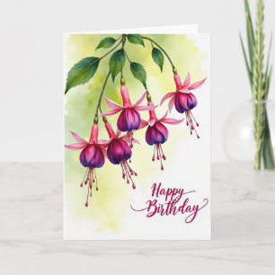 Watercolor Bell Birthday Card