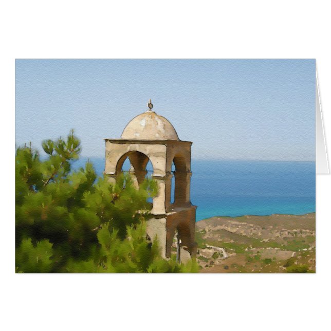 Watercolor bell tower (Front Horizontal)