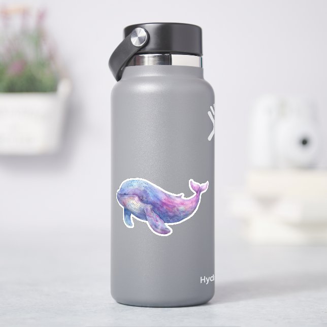 Watercolor Beluga Whale (HydroFlask)