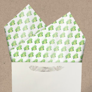 Watercolor Bergamot Citrus Pattern Tissue Paper