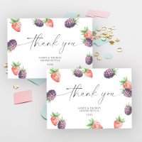Watercolor Berries - Thank you gender reveal