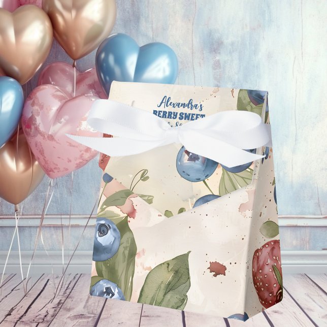 Watercolor Berry Sweet Baby Shower Favour Box (Creator Uploaded)