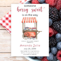 Watercolor Berry Sweet Berries Baby Shower